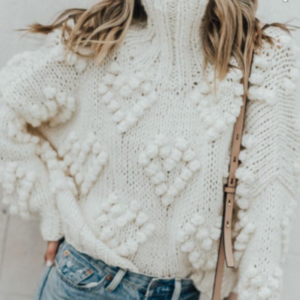 Chicwish Knit Your Love Turtleneck Sweater (size US s/m)
